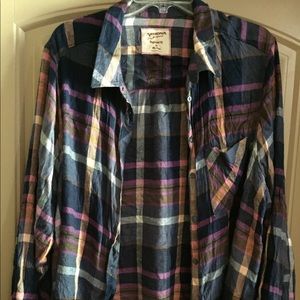 Arizona Jean Boyfriend Fit Button Down